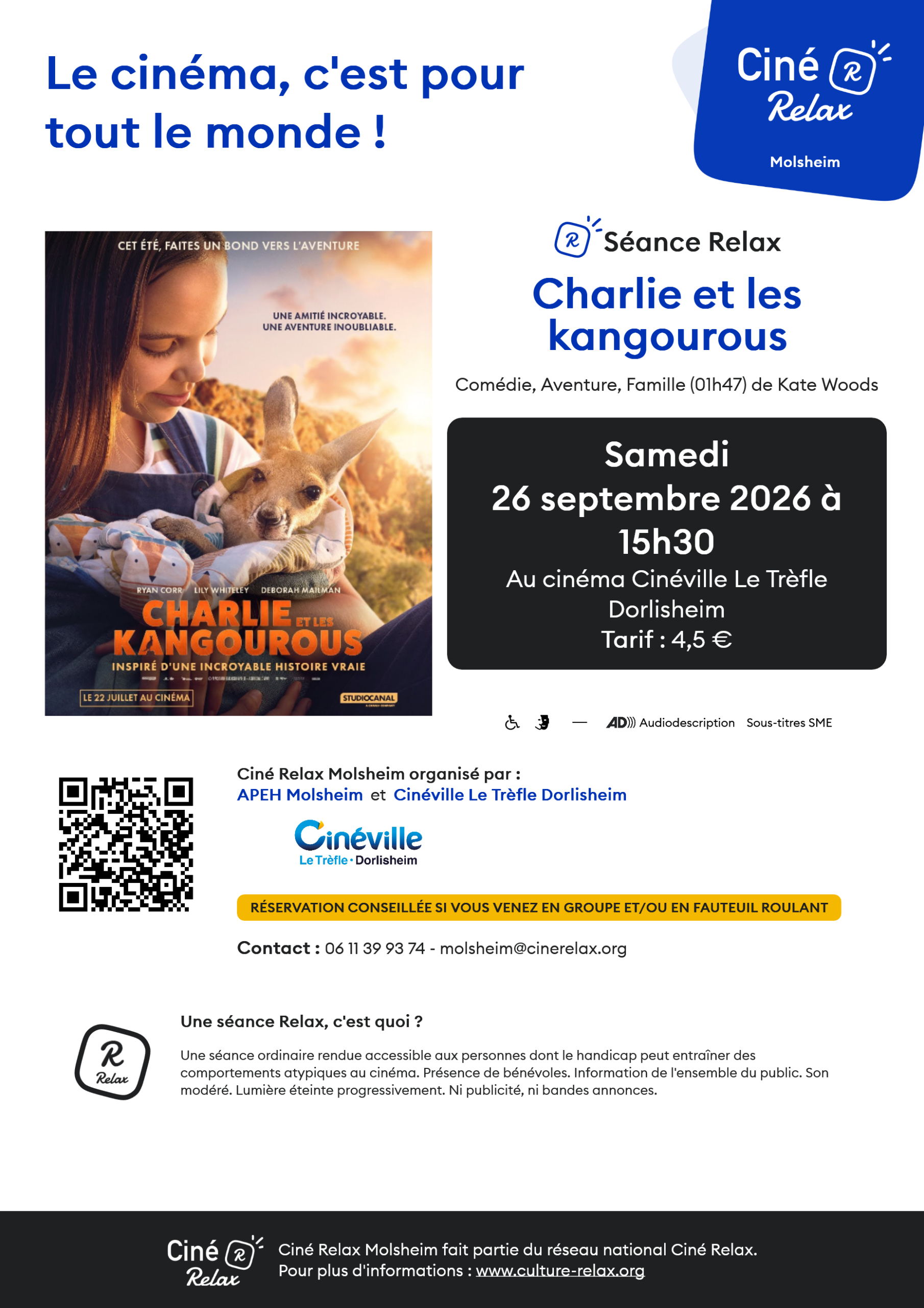 Après une panne de voiture, Chris, ancien présentateur météo vedette, se retrouve bloqué dans une petite ville reculée d’Australie. Il y fait la connaissance de Charlie, une petite fille aborigène de 12 ans passionnée par les kangourous, et qui partageait cet amour des animaux avec son père aujourd'hui disparu. Une amitié improbable va alors se nouer entre eux. Ensemble, ils vont recueillir et soigner des bébés kangourous orphelins et leur offrir une seconde chance. Une aventure qui transformera leur vie…